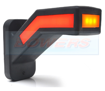 WAS W168.2 Right Hand LED Red White Amber Stalk Marker Light